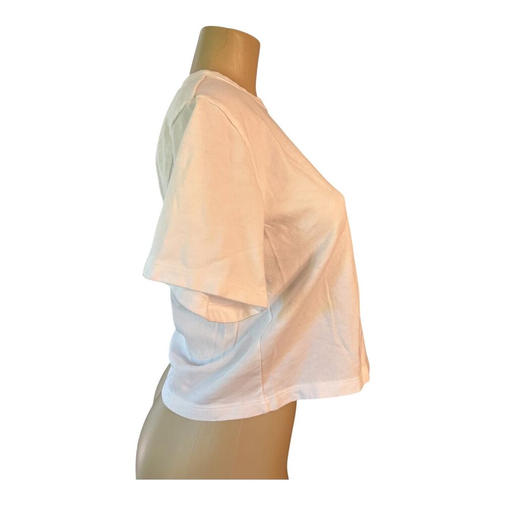 Women S AYR Short Sleeve Ivory White Tee T-Shirt Top Cotton Oversize Practice - Picture 5 of 7